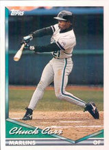 将图片加载到图库查看器，1994 Topps Chuck Carr # 653 Florida Marlins
