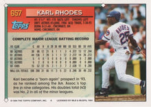 Load image into Gallery viewer, 1994 Topps Karl Rhodes # 657 Chicago Cubs
