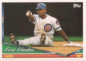 1994 Topps Karl Rhodes # 657 Chicago Cubs