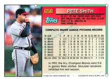 Load image into Gallery viewer, 1994 Topps Pete Smith # 658 Atlanta Braves
