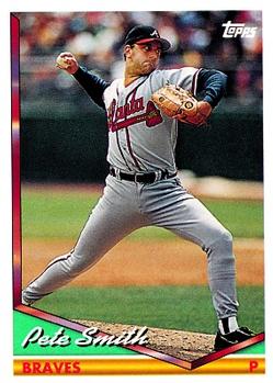 1994 Topps Pete Smith # 658 Atlanta Braves