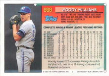 Load image into Gallery viewer, 1994 Topps Woody Williams # 668 Toronto Blue Jays
