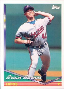 1994 Topps Brian Barnes # 694 Montreal Expos