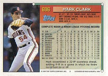 Load image into Gallery viewer, 1994 Topps Mark Clark # 696 Cleveland Indians
