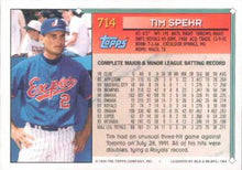 Load image into Gallery viewer, 1994 Topps Tim Spehr # 714 Montreal Expos
