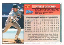 Load image into Gallery viewer, 1994 Topps Mike Blowers # 717 Seattle Mariners
