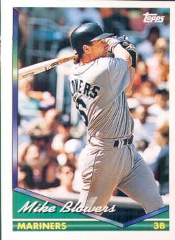 1994 Topps Mike Blowers # 717 Seattle Mariners