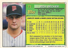 تحميل الصورة إلى عارض المعرض، 1994 Topps Rich Becker FS # 71 Minnesota Twins
