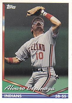 1994 Topps Alvaro Espinoza # 726 Cleveland Indians