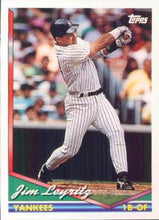 Load image into Gallery viewer, 1994 Topps Jim Leyritz # 728 New York Yankees

