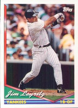 1994 Topps Jim Leyritz # 728 New York Yankees