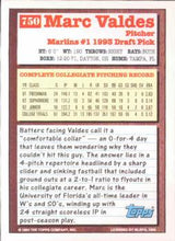Load image into Gallery viewer, 1994 Topps Marc Valdes DPK, RC # 750 Florida Marlins
