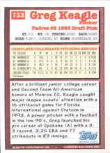 Load image into Gallery viewer, 1994 Topps Greg Keagle DPK, RC # 753 San Diego Padres
