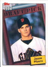 Load image into Gallery viewer, 1994 Topps Jason Myers DPK, RC # 754 San Francisco Giants
