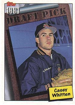 1994 Topps Casey Whitten DPK, RC # 756 Cleveland Indians