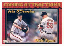 Load image into Gallery viewer, 1994 Topps John O&#39;Donoghue / Mike Oquist CA, RC # 763 Baltimore Orioles
