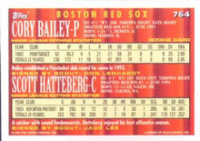 Load image into Gallery viewer, 1994 Topps Cory Bailey / Scott Hatteberg CA, RC # 764 Boston Red Sox
