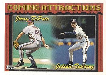 1994 Topps Jerry DiPoto / Julian Tavarez CA, RC # 767 Cleveland Indians