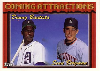 1994 Topps Danny Bautista / Sean Bergman CA, RC # 768 Detroit Tigers