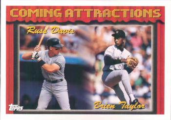 1994 Topps Russ Davis / Brien Taylor CA, RC # 772 New York Yankees