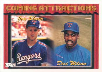 1994 Topps Jon Shave / Desi Wilson CA, RC # 775 Texas Rangers