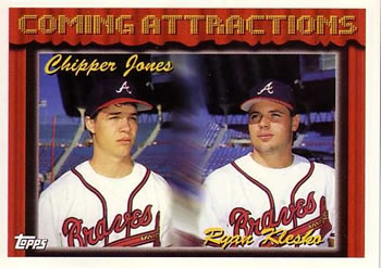 1994 Topps Chipper Jones / Ryan Klesko CA # 777 Atlanta Braves