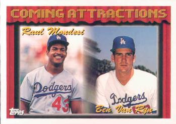1994 Topps Raul Mondesi / Ben Van Ryn CA, RC # 783 Los Angeles Dodgers
