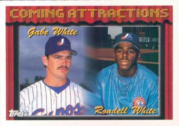 1994 Topps Gabe White / Rondell White CA # 784 Montreal Expos
