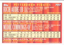 Load image into Gallery viewer, 1994 Topps Rich Aude / Midre Cummings CA, RC # 787 Pittsburgh Pirates
