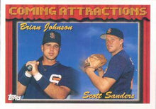 Load image into Gallery viewer, 1994 Topps Brian Johnson / Scott Sanders CA, RC # 789 San Diego Padres
