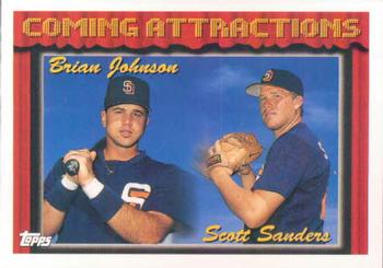 1994 Topps Brian Johnson / Scott Sanders CA, RC # 789 San Diego Padres