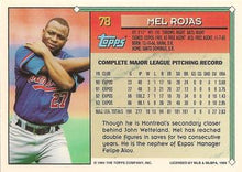 将图片加载到图库查看器，1994 Topps Mel Rojas # 78 Montreal Expos
