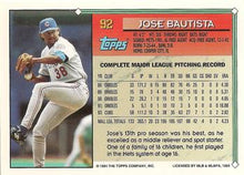 将图片加载到图库查看器，1994 Topps Jose Bautista # 92 Chicago Cubs
