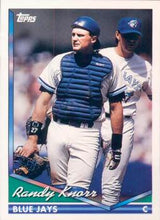 تحميل الصورة إلى عارض المعرض، 1994 Topps Randy Knorr # 96 Toronto Blue Jays
