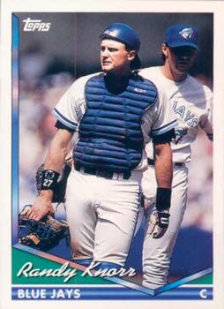 1994 Topps Randy Knorr # 96 Toronto Blue Jays