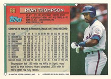 将图片加载到图库查看器，1994 Topps Ryan Thompson # 98 New York Mets
