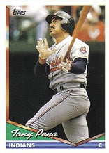 将图片加载到图库查看器，1994 Topps Traded Tony Pena  119T Cleveland Indians
