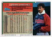 Load image into Gallery viewer, 1994 Topps Traded Dennis Martinez  7T Cleveland Indians

