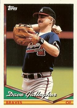 1994 Topps Traded Dave Gallagher  8T Atlanta Braves