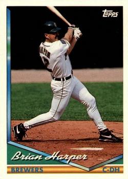 1994 Topps Traded Brian Harper  21T Milwaukee Brewers