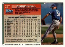 Load image into Gallery viewer, 1994 Topps Traded Darren Hall RC  26T Toronto Blue Jays
