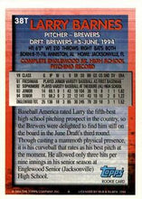 Load image into Gallery viewer, 1994 Topps Traded Larry Barnes DPK, RC  38T Milwaukee Brewers
