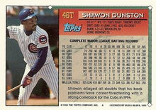 将图片加载到图库查看器，1994 Topps Traded Shawon Dunston  46T Chicago Cubs
