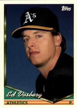 1994 Topps Traded Ed Vosberg 64T Oakland Athletics