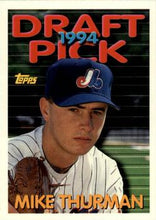Load image into Gallery viewer, 1994 Topps Traded Mike Thurman DPK, RC  74T Montreal Expos
