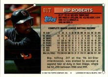 Load image into Gallery viewer, 1994 Topps Traded Bip Roberts  81T San Diego Padres
