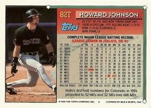 Load image into Gallery viewer, 1994 Topps Traded Howard Johnson  82T Colorado Rockies
