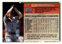 Load image into Gallery viewer, 1994 Topps Traded Ross Powell RC  84T Houston Astros

