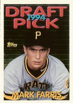 1994 Topps Traded Mark Farris DPK, RC  87T Pittsburgh Pirates