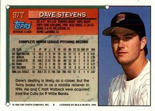 Load image into Gallery viewer, 1994 Topps Traded Dave Stevens  97T Minnesota Twins
